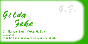 gilda feke business card